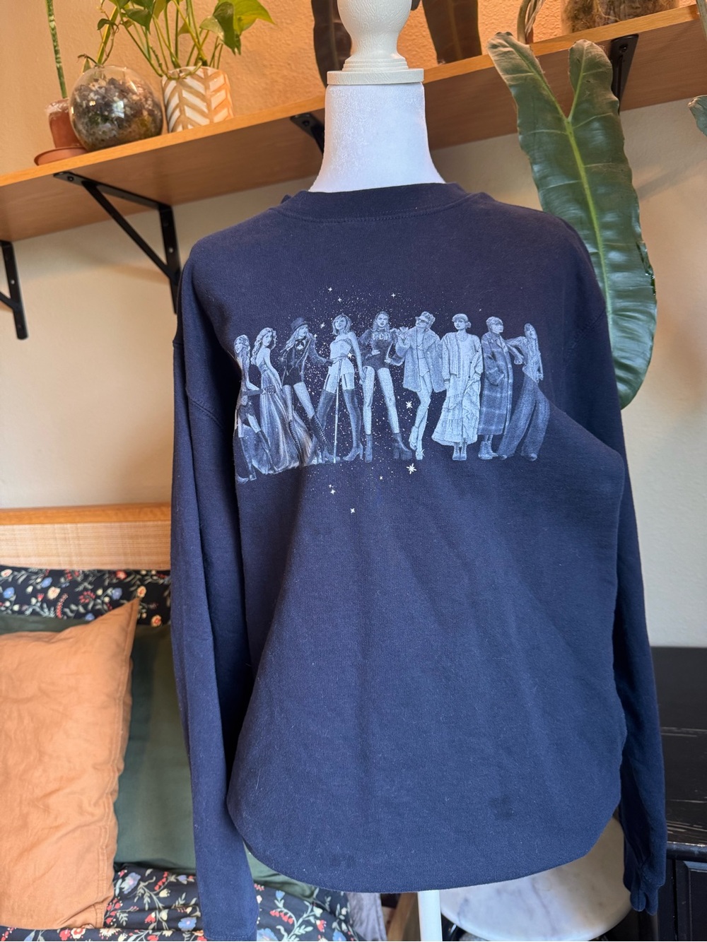 Taylor Swift Midnights Eras Navy Crewneck Sweatshirt
